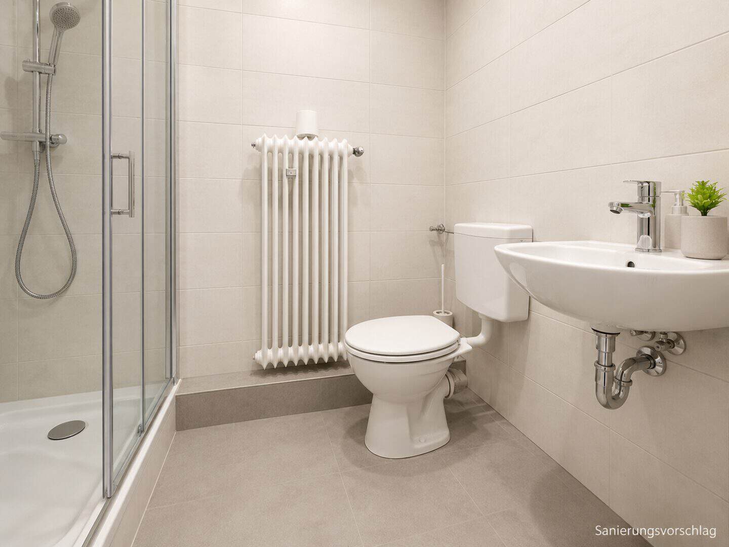 Badezimmer saniert